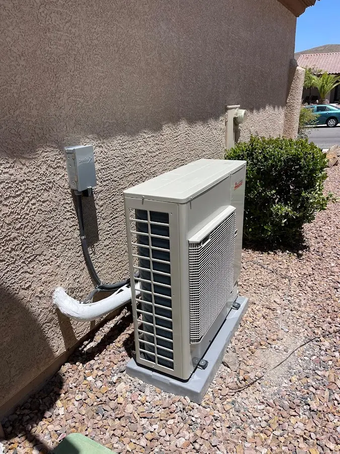 Residential air conditioning condenser unit in Rio del Mar